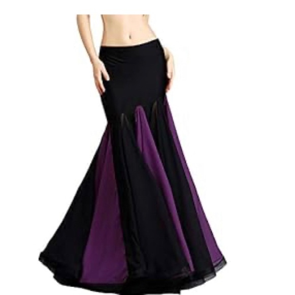 Purple and Black Belly Dancer Skirt - Ursula Costume, Ursula Skirt